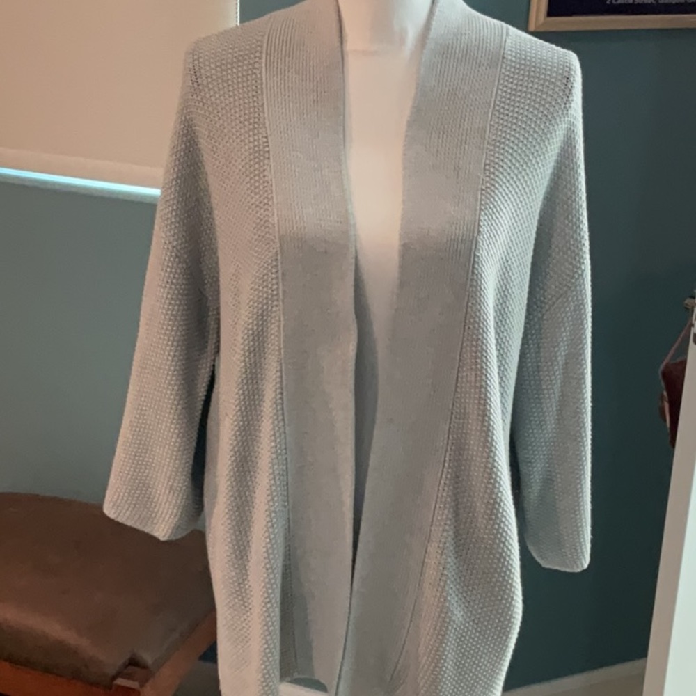 Oak+Fort Light Gray Kimono Sweater